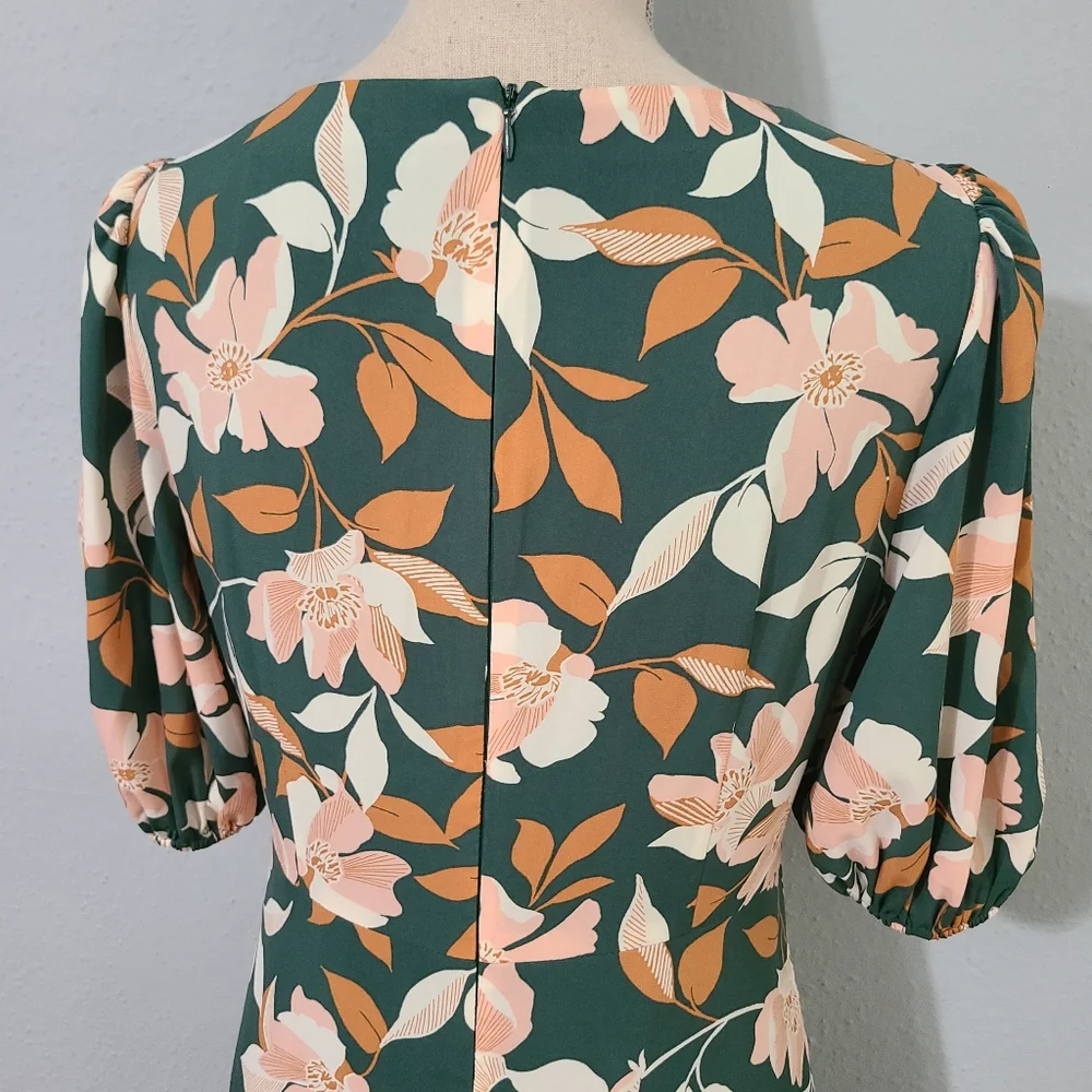 Gal Meets Glam Tegan Floral Tiered‎ Midi Dress Size 4